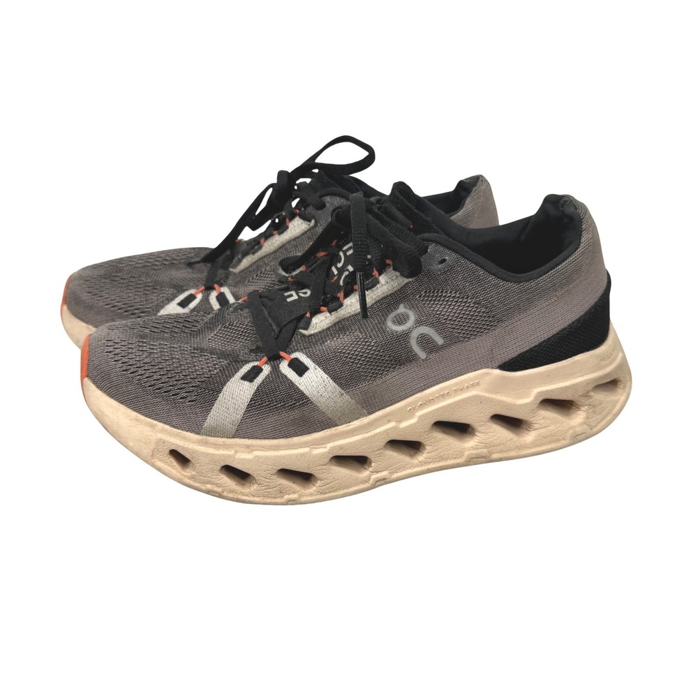 On Cloudsurfer Running Shoes Grey Black Orange 3WD30092317 Womens 8.5 US